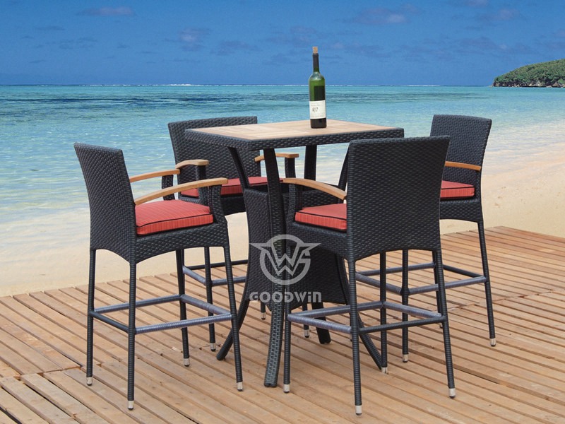 China 4 seat rattan bar set