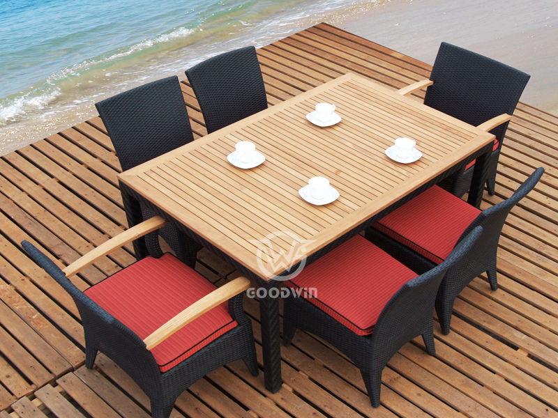 6-Seat Garden Dining Table Set