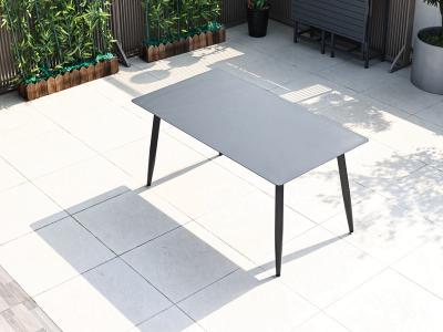 Outdoor Garden Aluminum Frame Rectangle Dining Table