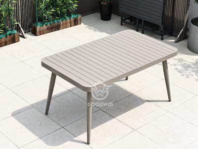 Outdoor Garden Patio Furniture Hotel Project Aluminum Dining Table