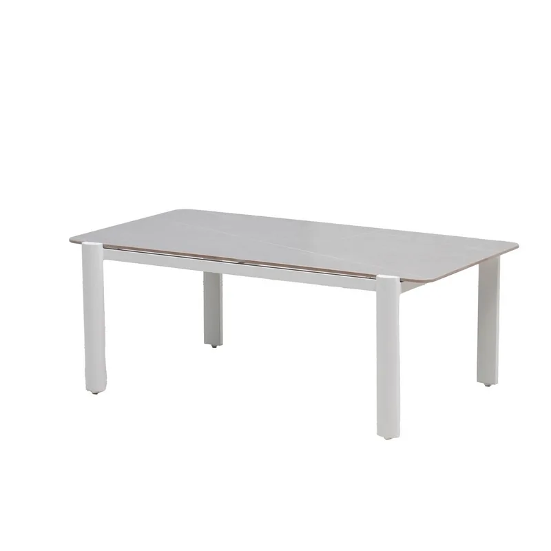 Aluminum Patio Sofa Set | Hotel Outdoor Furniture 2 Aluminum Coffee Table With Rock Stone