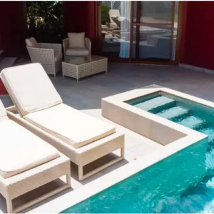 Rattan Chaise Lounge