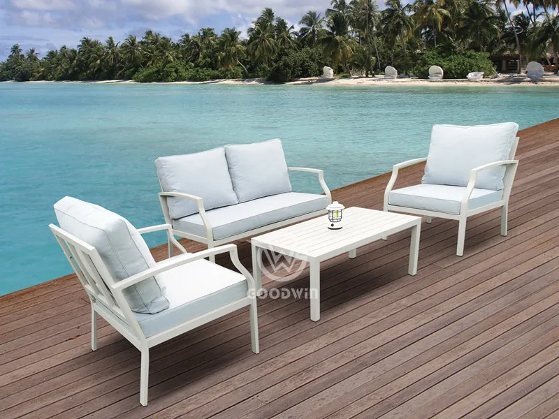 All Weather Aluminum Frame Sofa Set