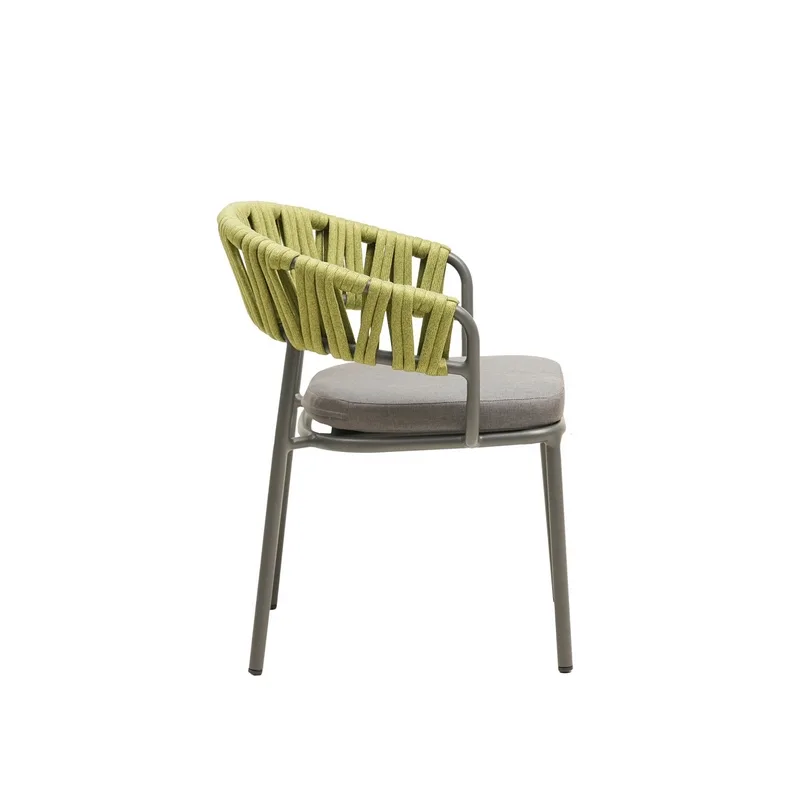 Aluminum Rope Dining Chair | Dining Outdoor Furniture 3 Aluminum Frame Dining Chair