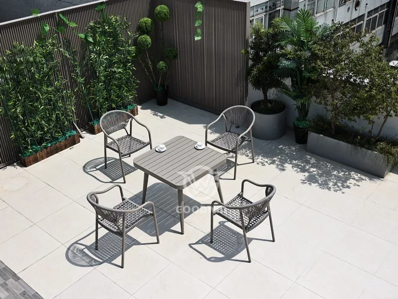 Aluminum Frame Outdoor Furniture Dining Set