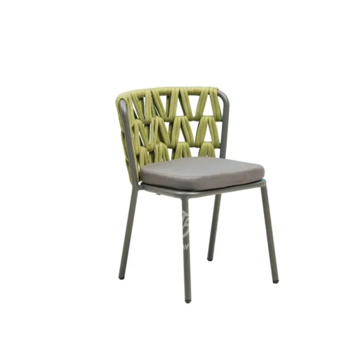 Goodwin Aluminum Rope Dining Side Chair Aluminum Rope Dining Side Chair