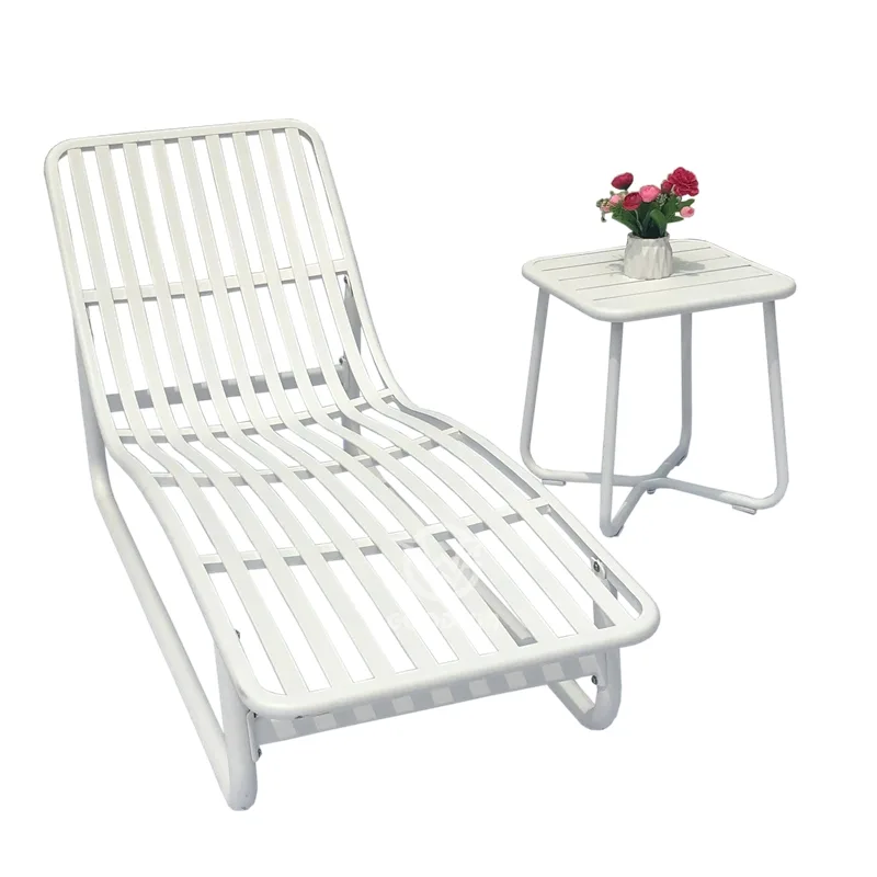 Aluminum Sun Lounger | poolside Outdoor Furniture 1 Aluminum Sun Lounger For Swimming Pool