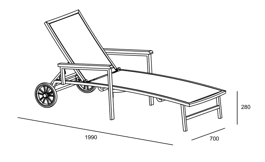 Goodwin Hotel Project Furniture Lounge Chair With Wheels