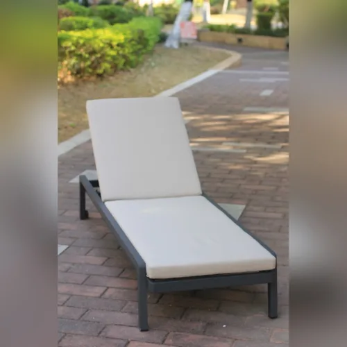 Knock Down Design Aluminum Frame Textilene Sun Bed