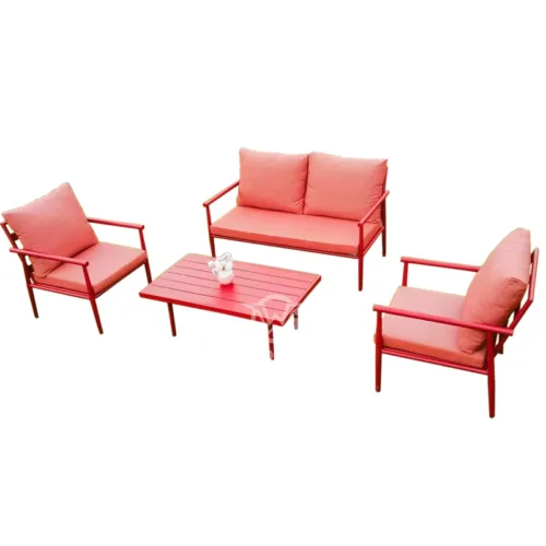 Nice Look Outdoor Furniture Aluminum Frame Sofa Set With Cushions