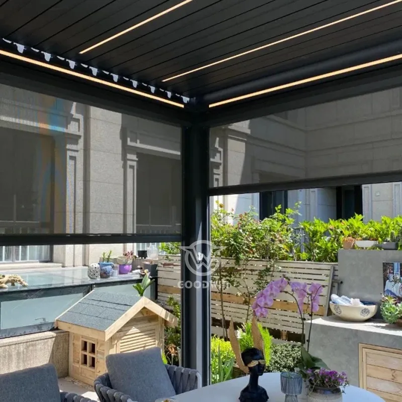 Aluminum Louvered Pergola| Patio Outdoor Furniture 2 Outdoor Louvered Pergola Aluminum Pergola