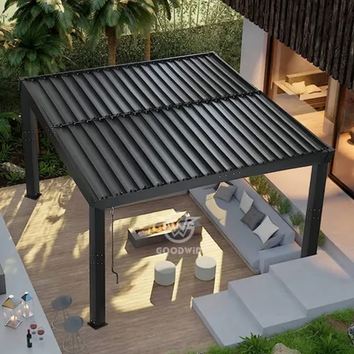 Outdoor Louvered Pergola Sun Shade Aluminum Pergola