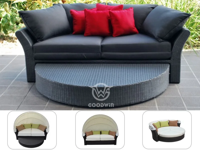 Rattan Daybed With Canopy
