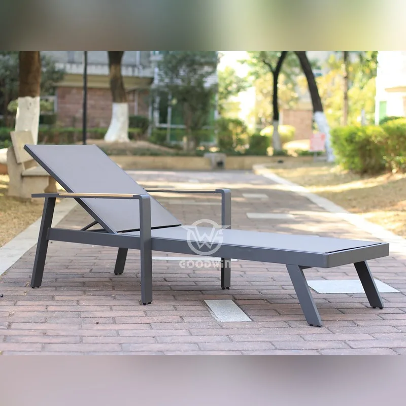 Teak Armrest Sun Lounger | poolside Outdoor Furniture 1 Save Space Design Teak Armrest Sun Lounger