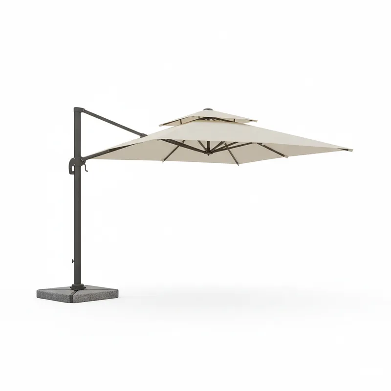 Waterproof Aluminum Outdoor Coffee Shop Umbrella